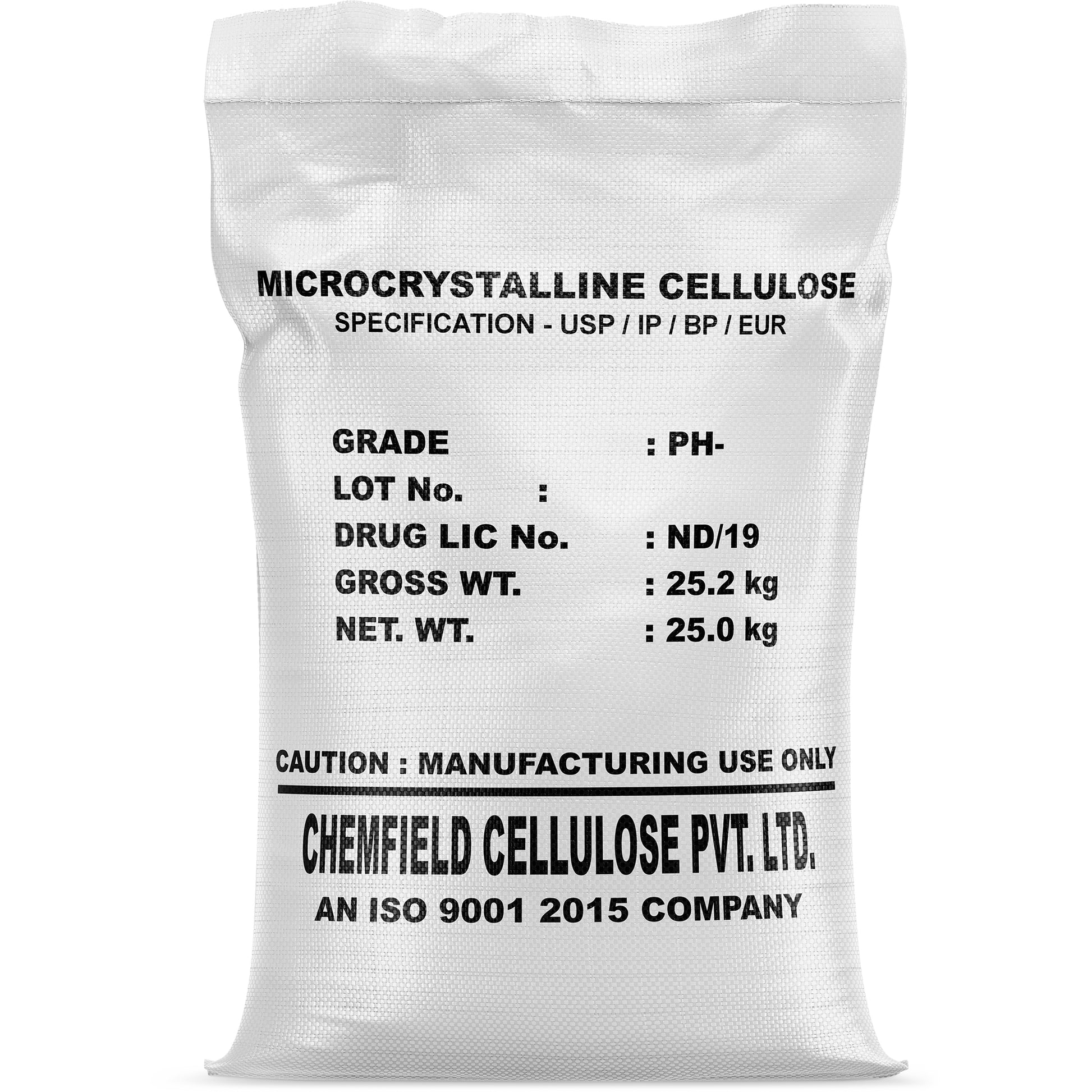 Microcrystalline Cellulose - 25kg