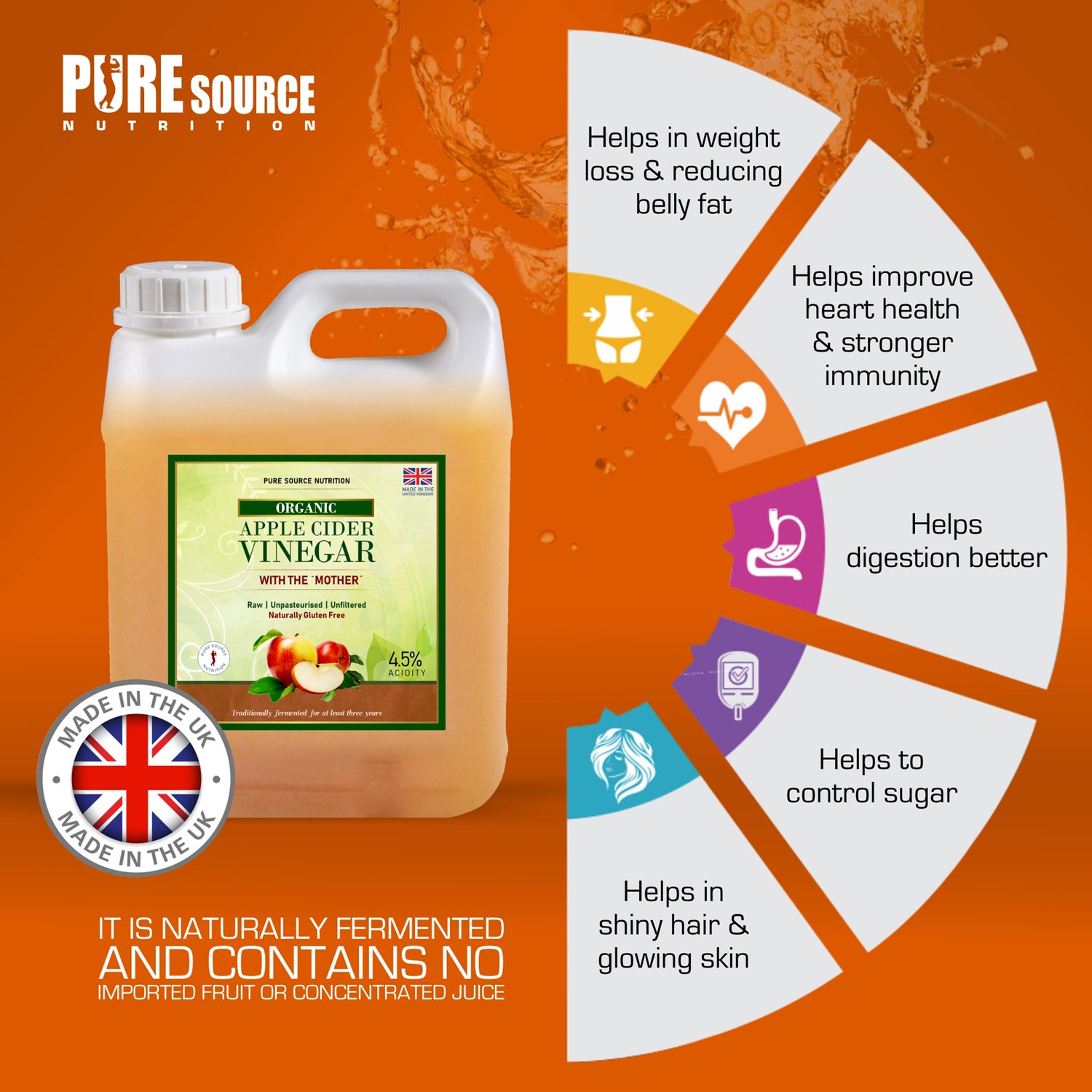 Pure Source Nutrition Apple Cider Vinegar