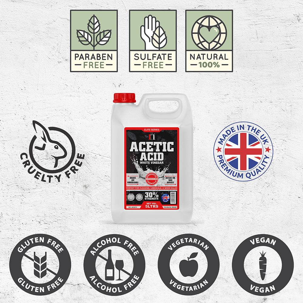 1ne Nutrition Acetic Acid 30% White Vinegar 5Litre