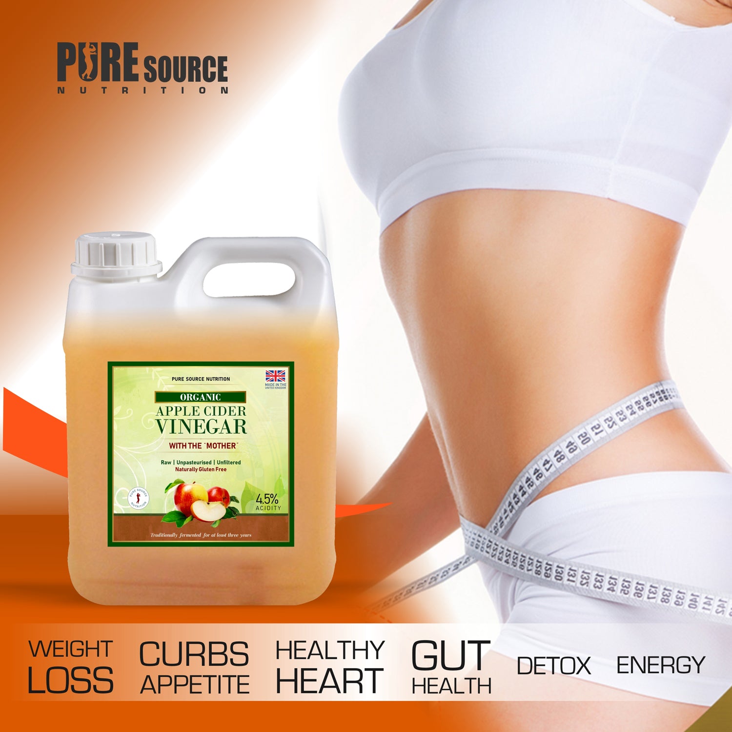 Pure Source Nutrition Apple Cider Vinegar